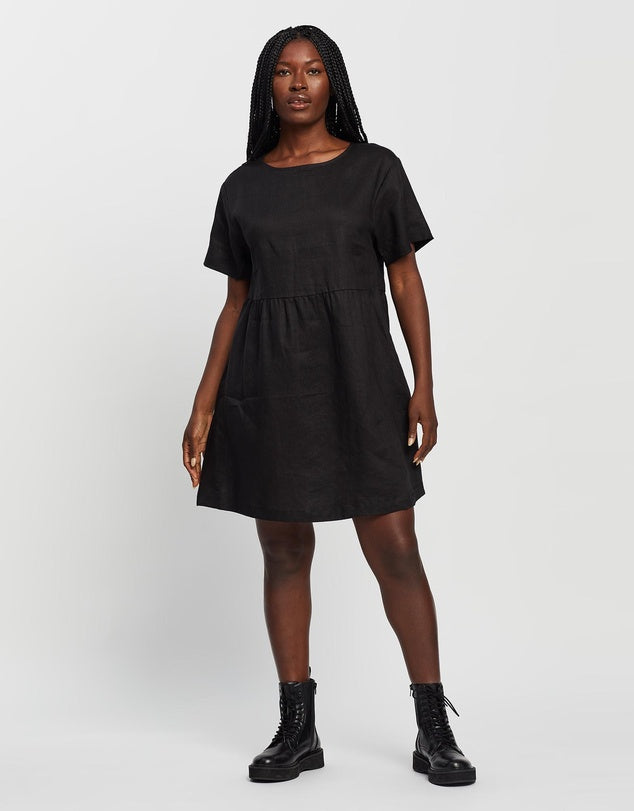 Zavi Shirt Dress - Black