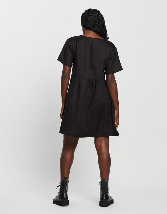 Zavi Shirt Dress - Black