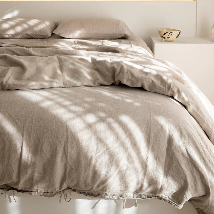 Linen Duvet Set - Natural