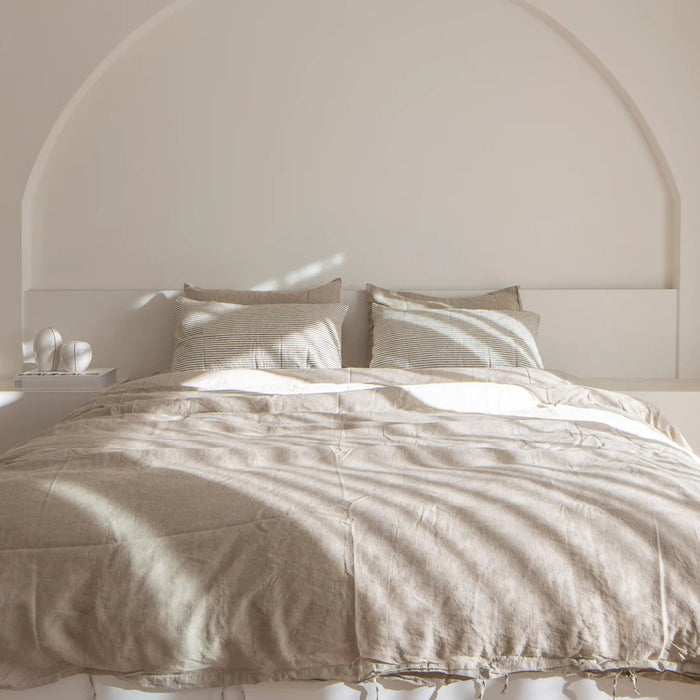 Linen Duvet Set - Natural