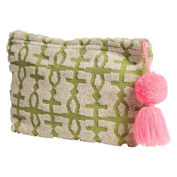 Amata Terry Pouch - Palm Small ~ Sage x Clare ~