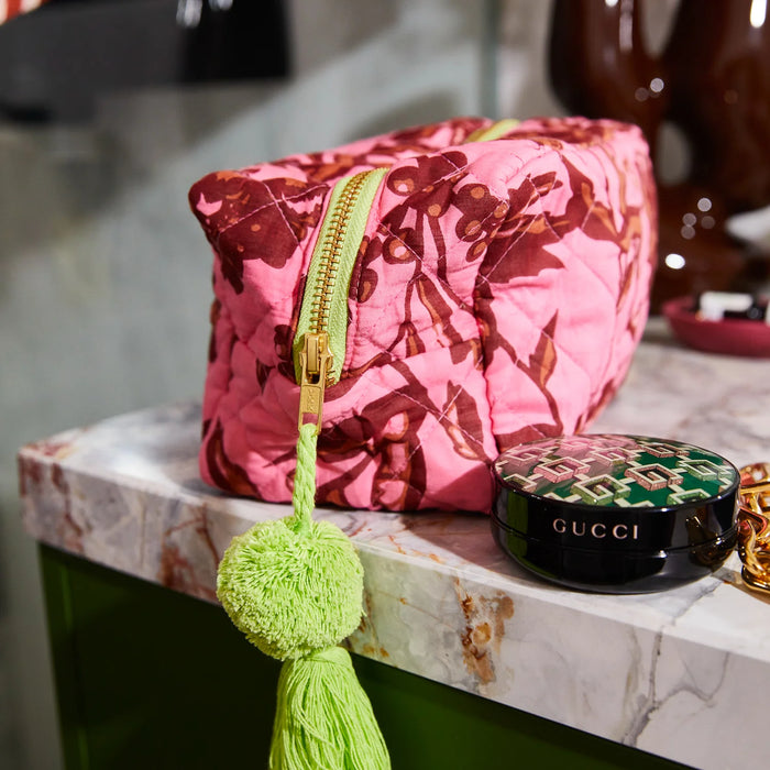 Safia Cosmetic Bag ~ Sage x Clare ~