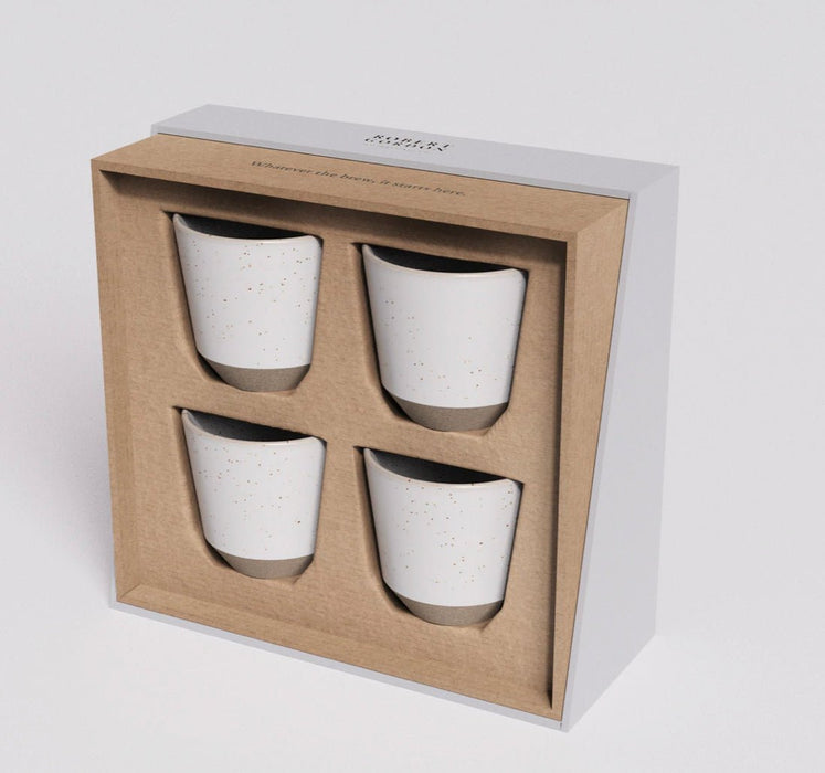 Latte Cups 4pk // Ritual White  ~ Robert Gordon ~